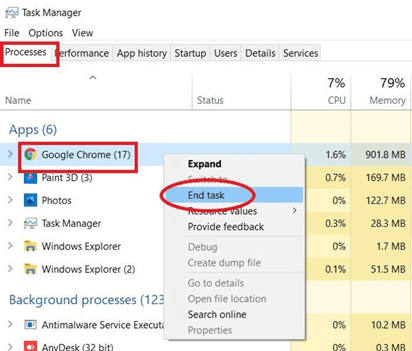 Fix Google Chrome Profile Error Of Windows 10