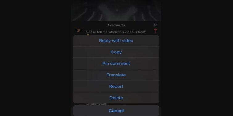 How to pin comments on TikTok