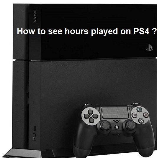 How to see how many hours played on PS4