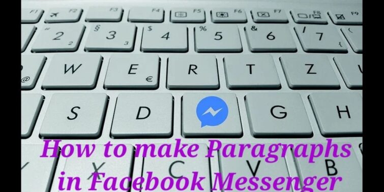 how to make paragraphs in facebook messenge