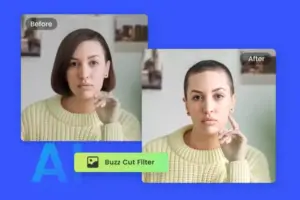 buzz cut filter to transform your hairstyle